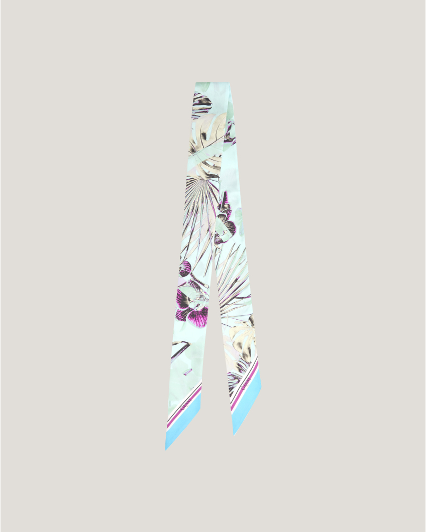 Jungle Orchids silk scarf