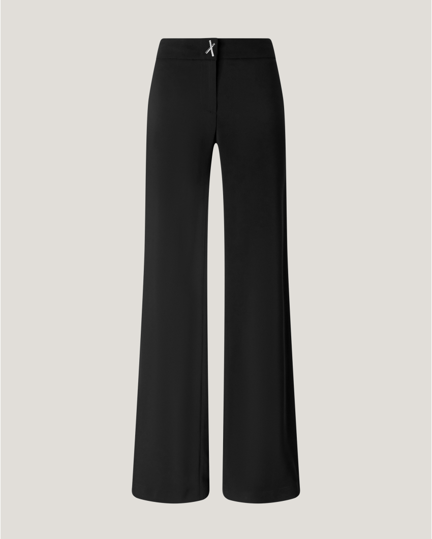 Tailored wool-blend pants