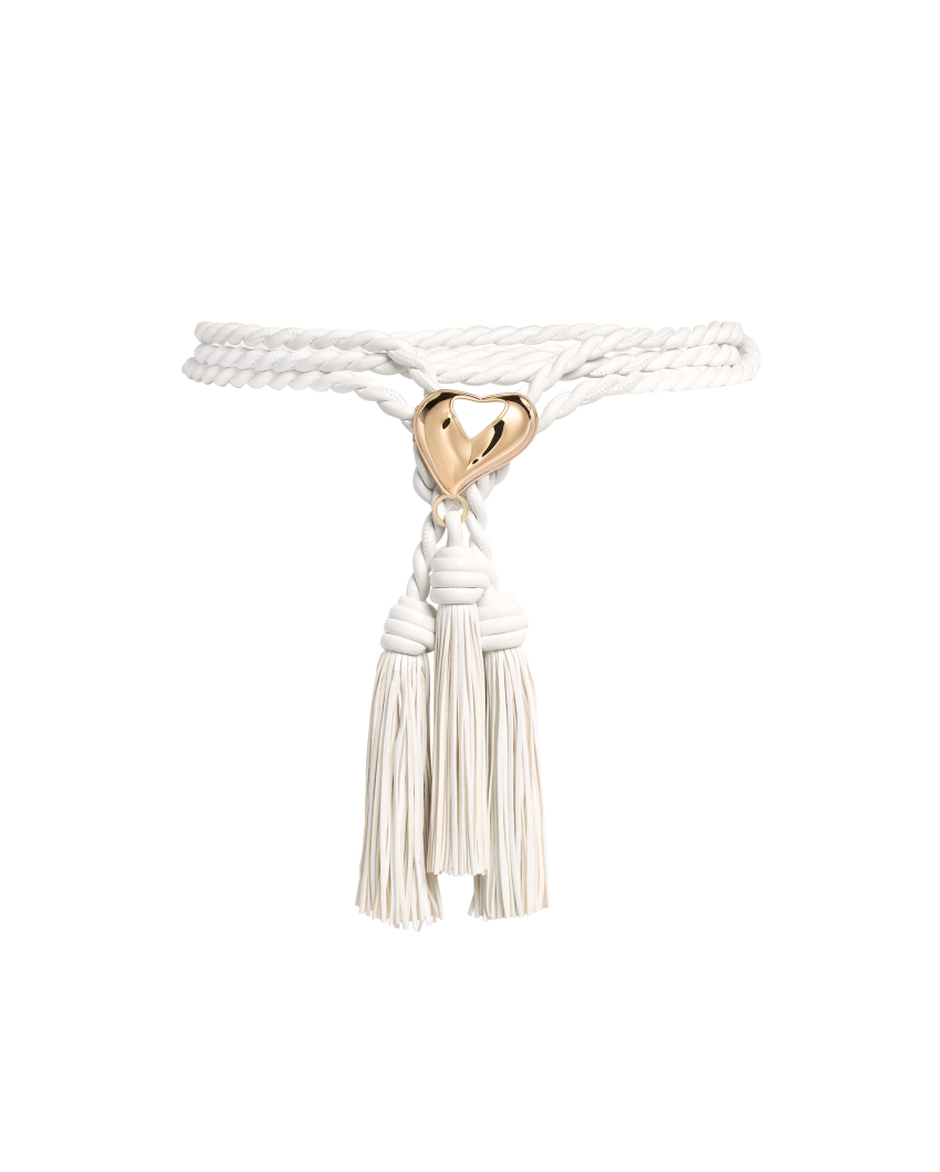 Heart belt with tassels