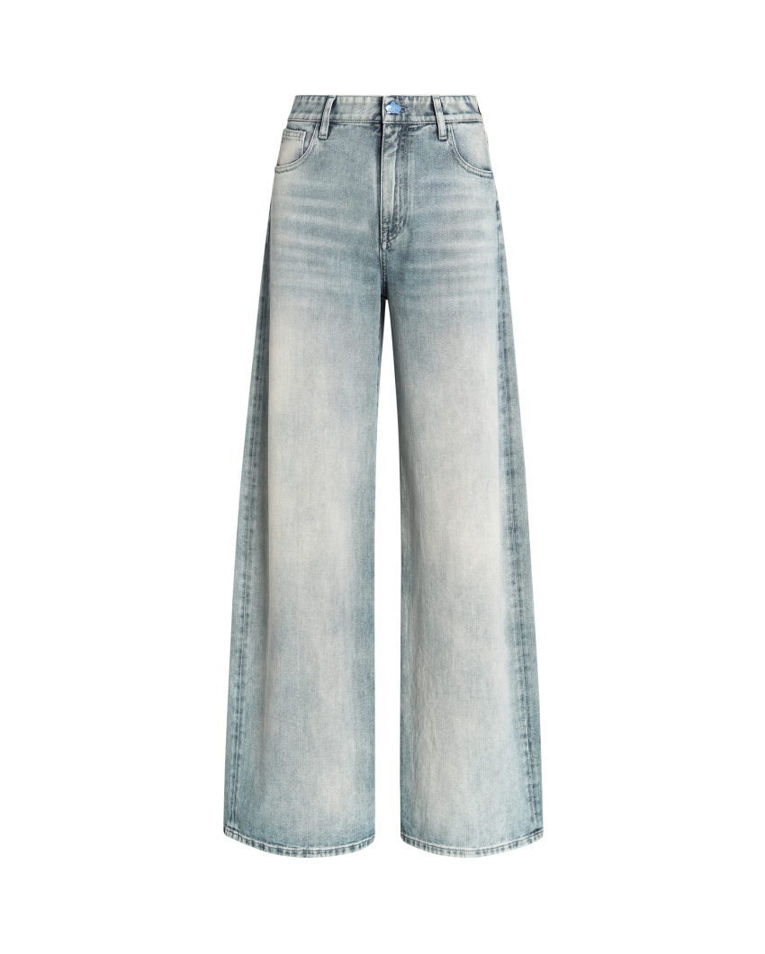 Wide-leg 5-pocket jeans