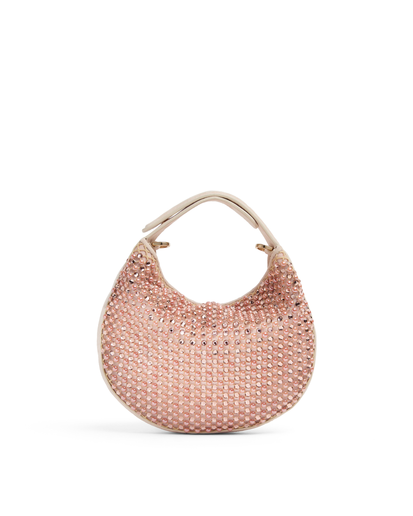 Mini Fortune bag with pearls and crystals