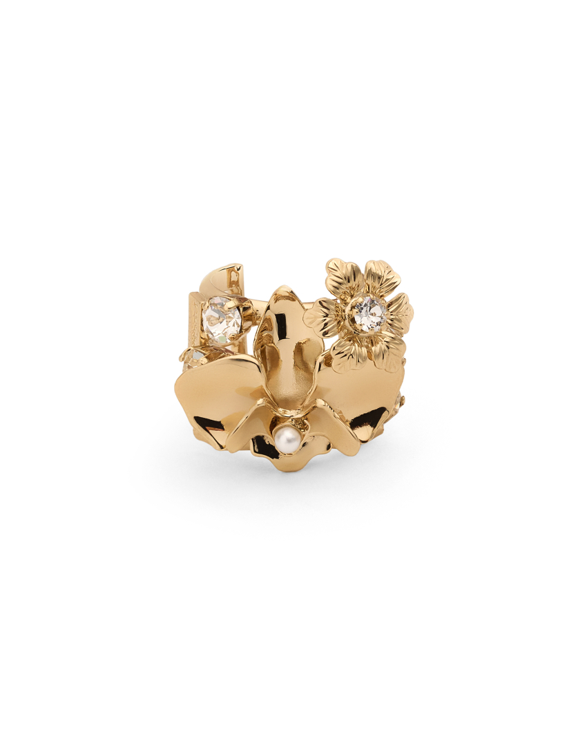 Orchid Mix Flowers Ring