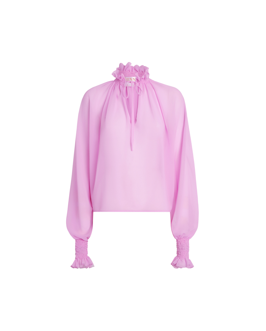 Blusa fluida con coulisse