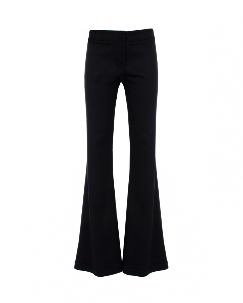 Wool Tecno Coutured black trousers
