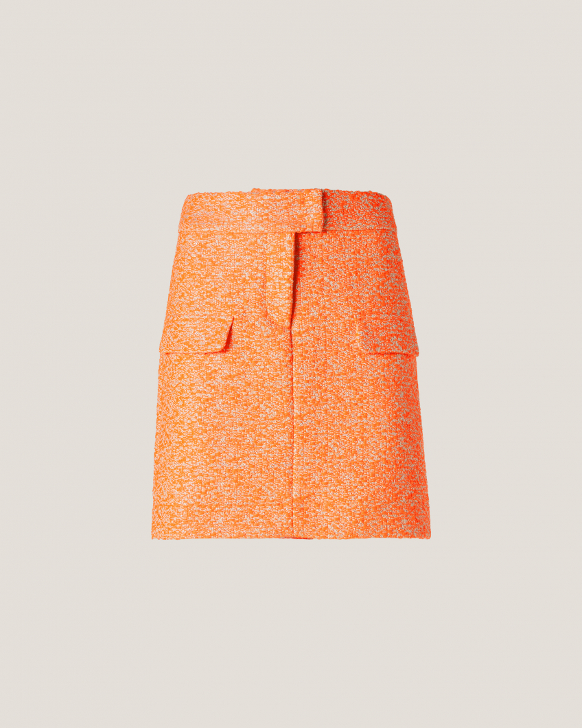 Skirt with front flaps