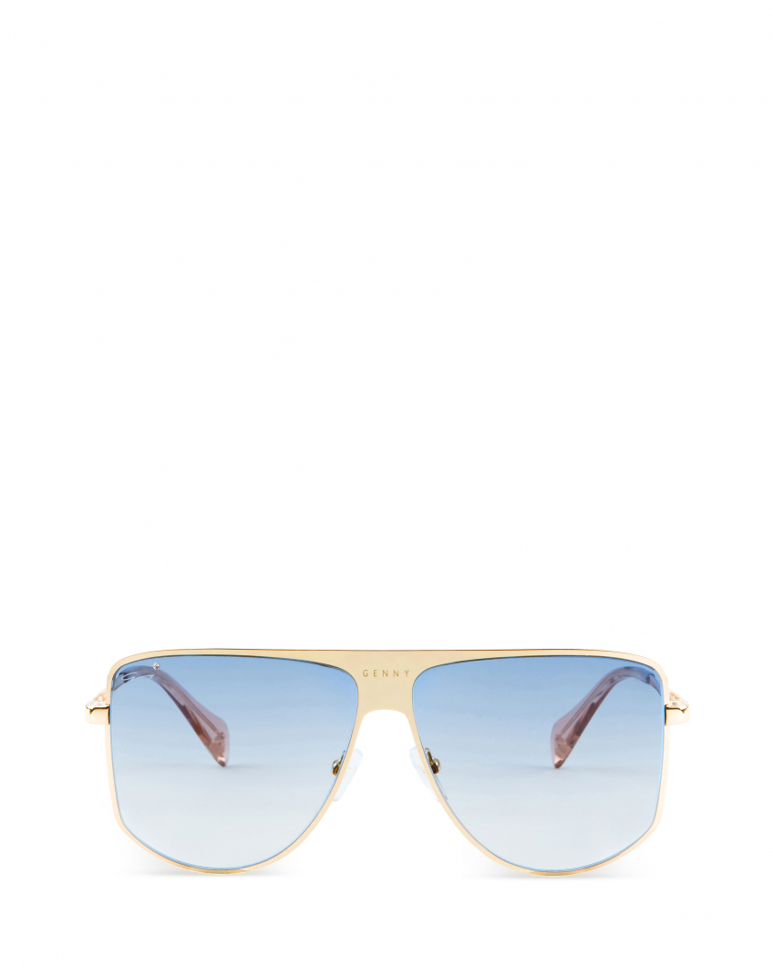 Aviator thick frame sunglasses