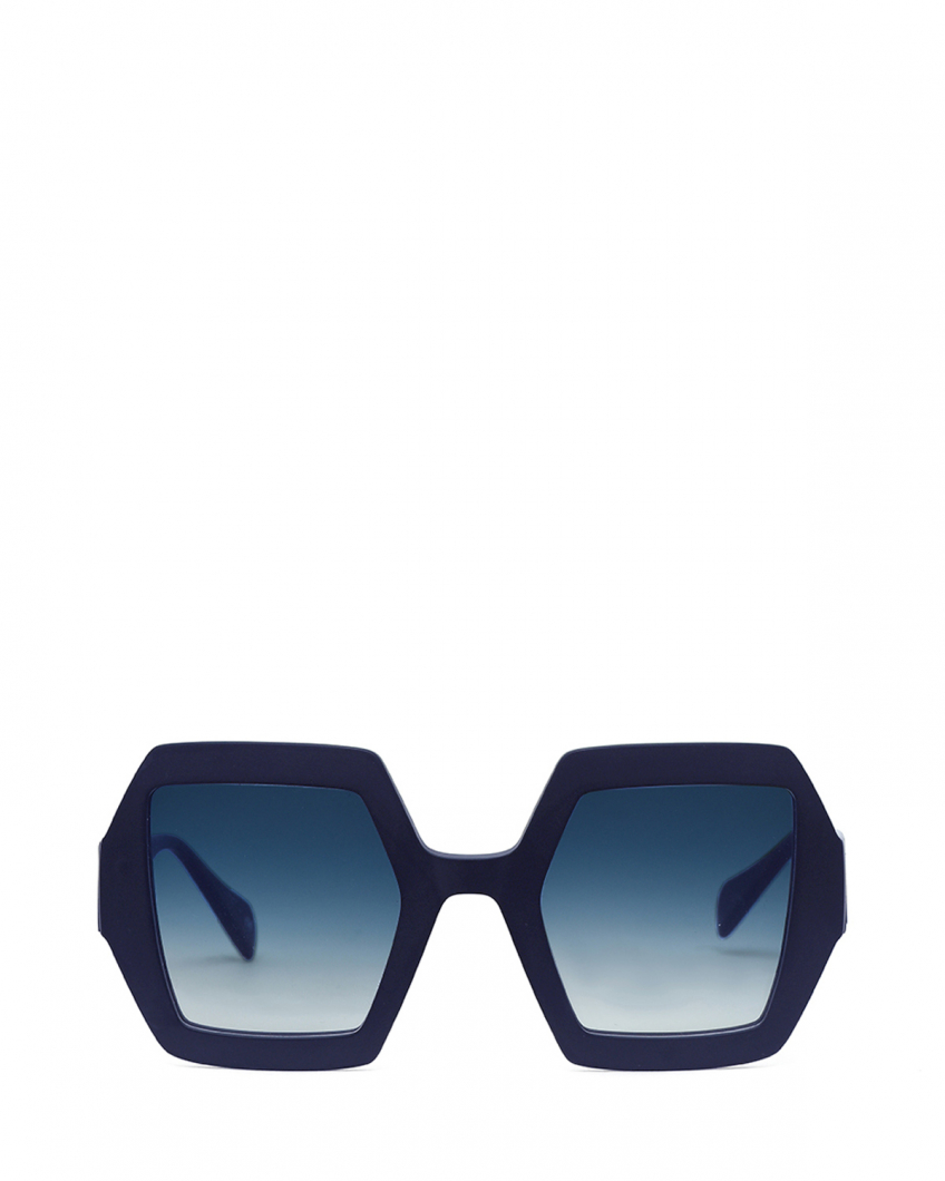 Blue thick frame sunglasses 