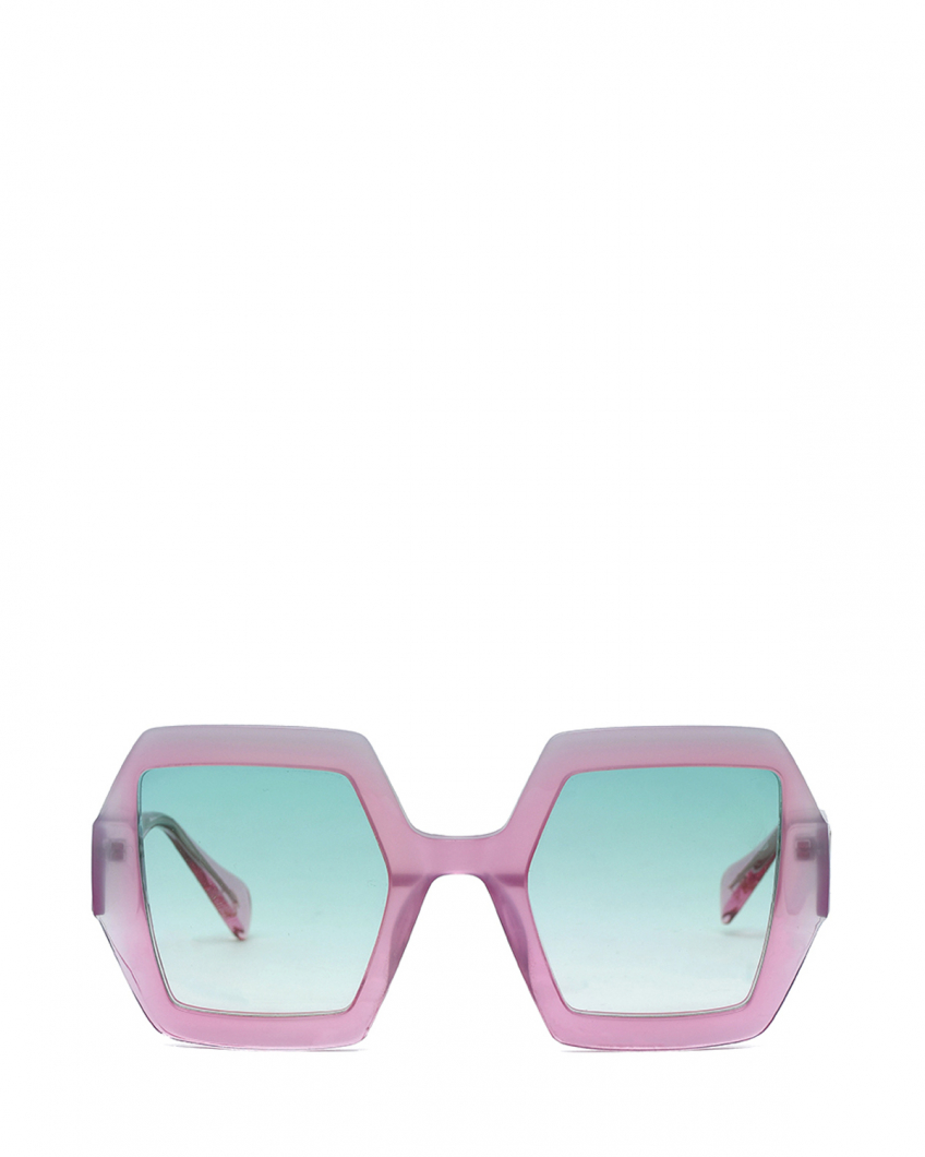 Pink thick frame sunglasses