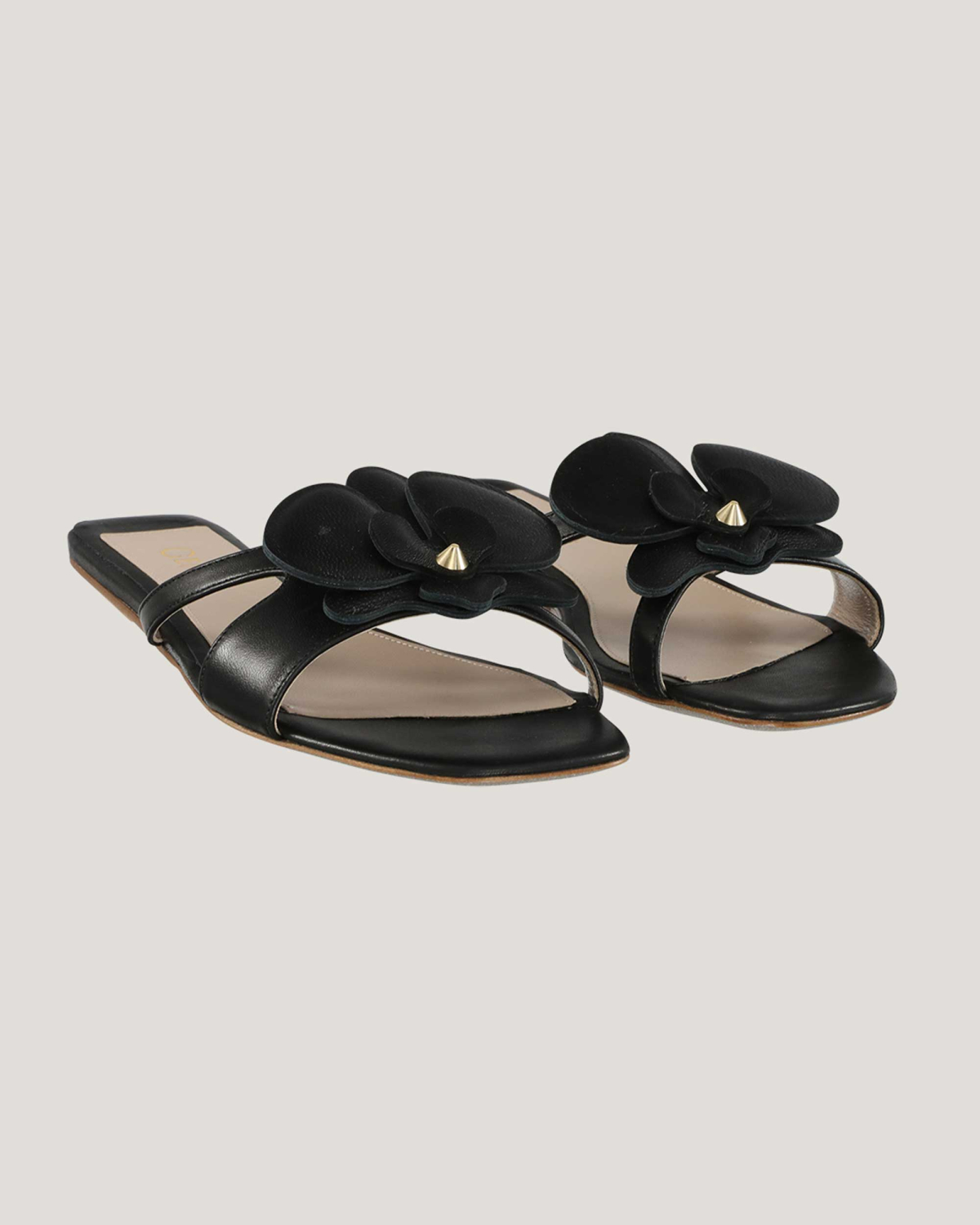 Flat nappa leather sandals with Orchid | Shoes | Genny