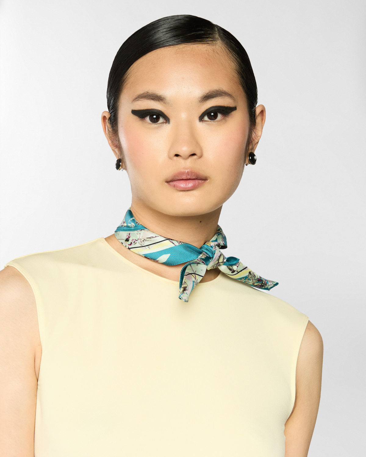 Jungle Orchids mini silk scarf | Silk Scarves, Accessories | Genny