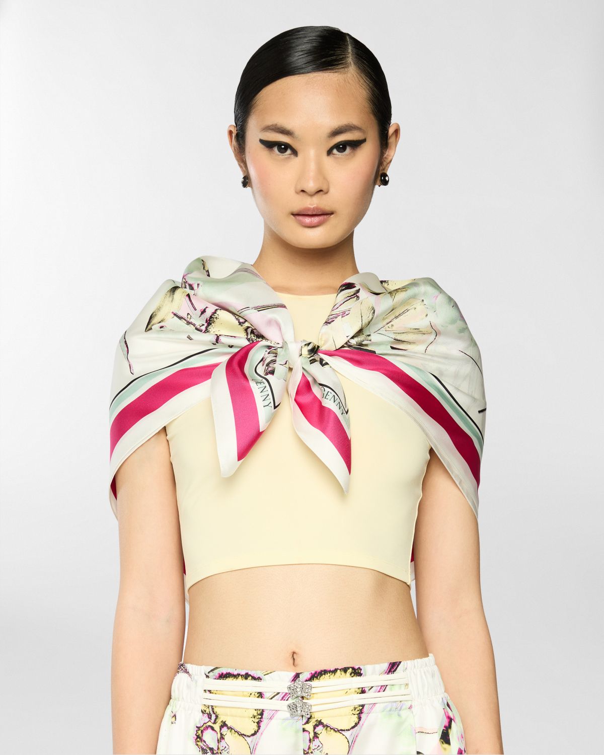 Jungle Orchids large silk scarf | Silk Scarves, Accessories | Genny