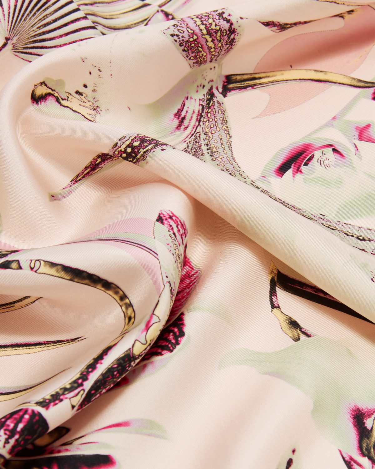 Jungle Orchids large silk scarf | Silk Scarves, Accessories | Genny