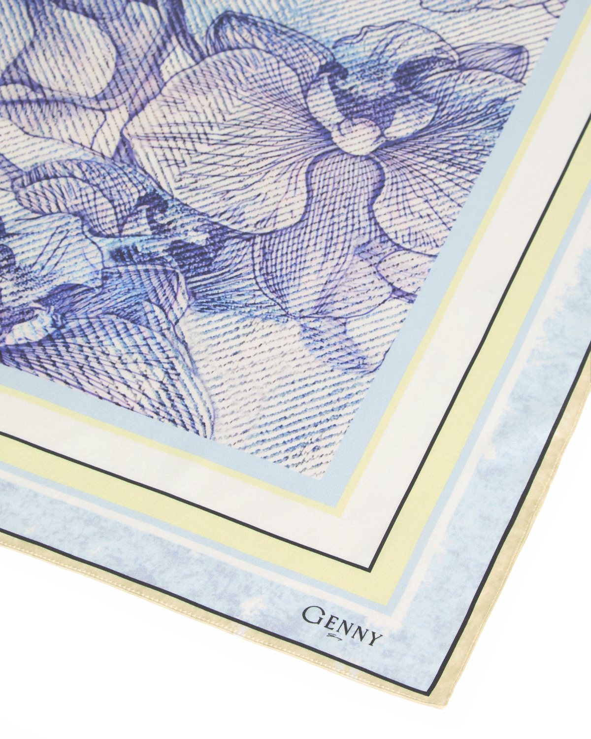 Silk scarf with orchid print | Cruise 2026 Collection, Sale 40%, Accessories, Silk Scarves | Genny