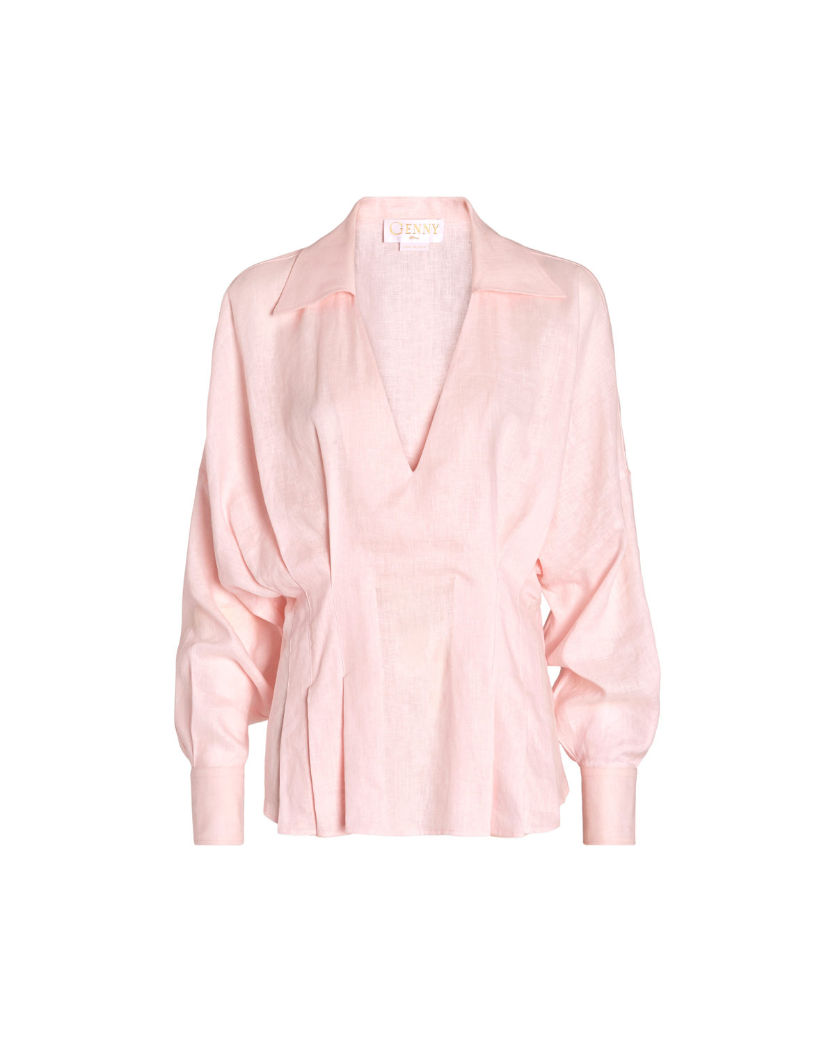 Linen V-neckline shirt | Valentine's Gifts, Cruise 2026 Collection, Sale 40%, Saldi | Genny