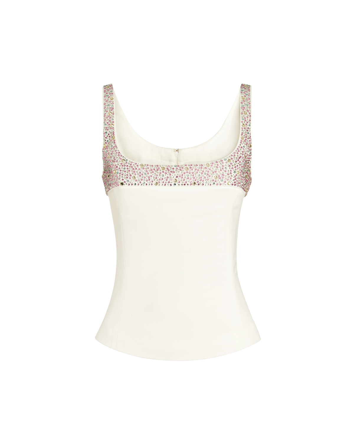 Top con scollo e spalline ricamati | San Valentino, Collezione Cruise 2026, Private sale summer 26, Top & Bluse | Genny