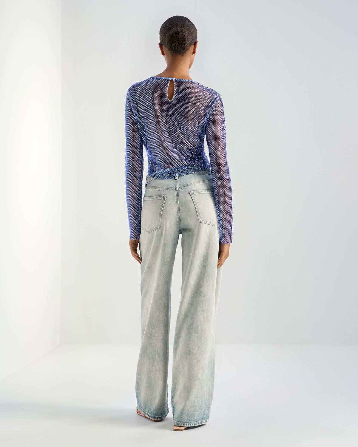 Top in rete con strass | Collezione Cruise 2026, Top & Bluse | Genny