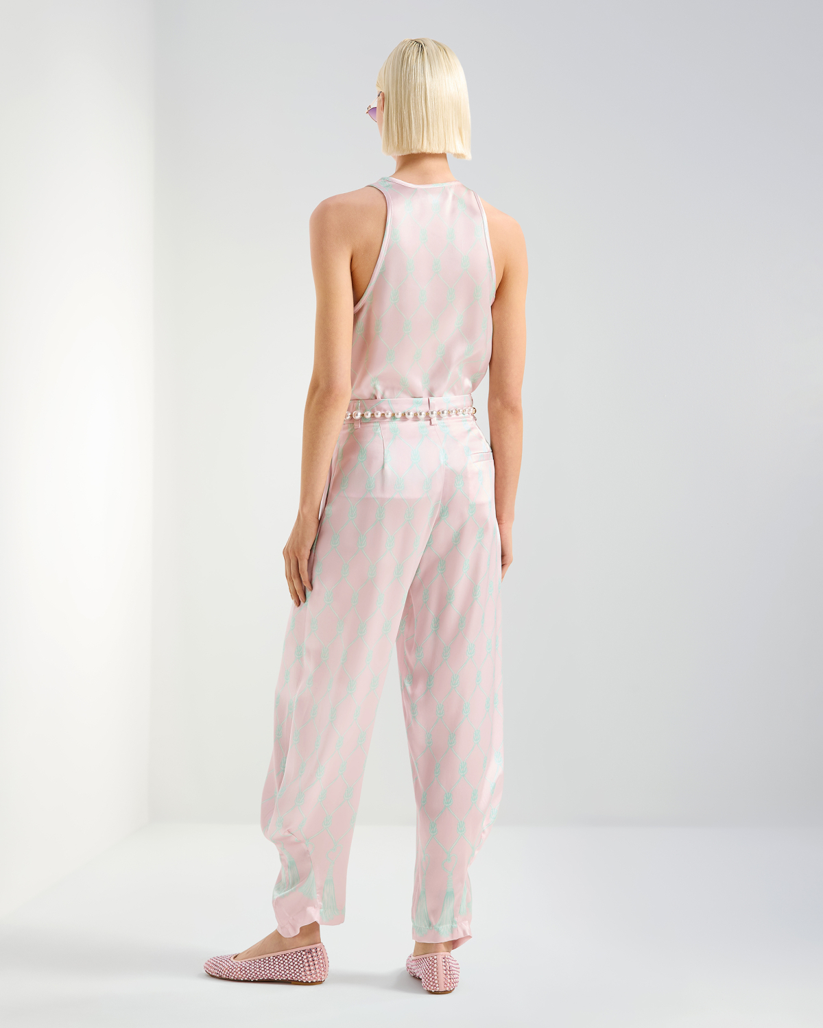 Top in seta con stampa nappine | Private sale summer 26, Top & Bluse | Genny