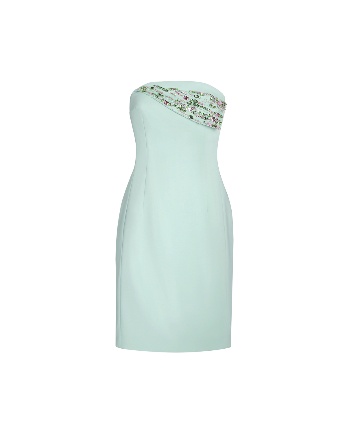 Embroidered Neckline Cady Bustier Dress | Cruise 2026 Collection, Sale 40%, Saldi, Dresses & Jumpsuits, Daily dresses | Genny