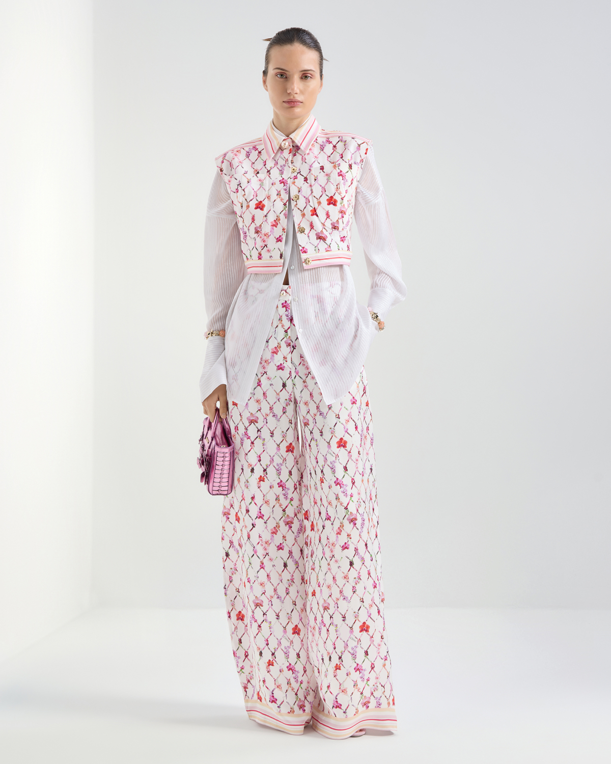 Vest-style top with tassel print | SS26 Show Collection, Tops & Blouses | Genny