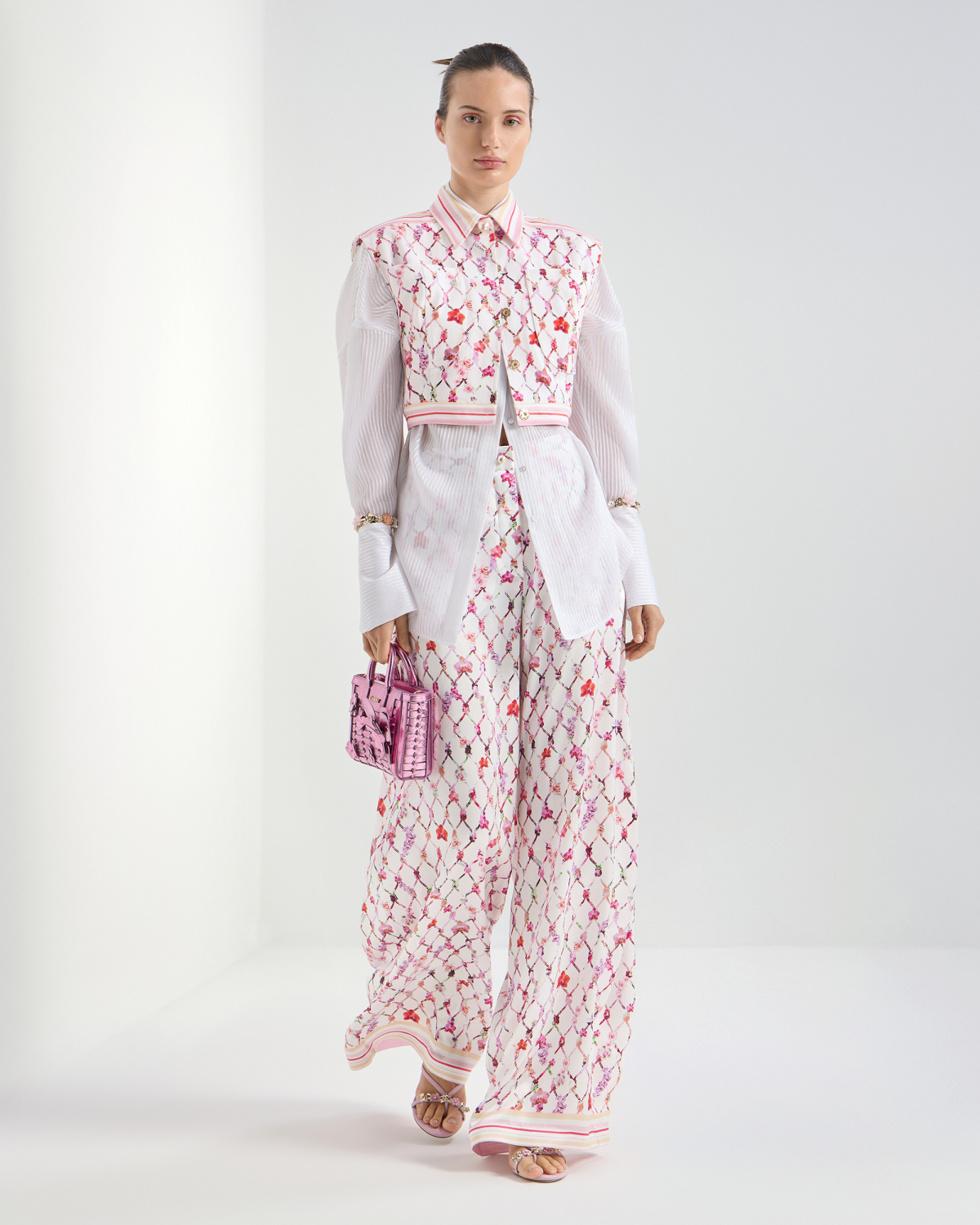 Vest-style top with tassel print | SS26 Show Collection, Tops & Blouses | Genny