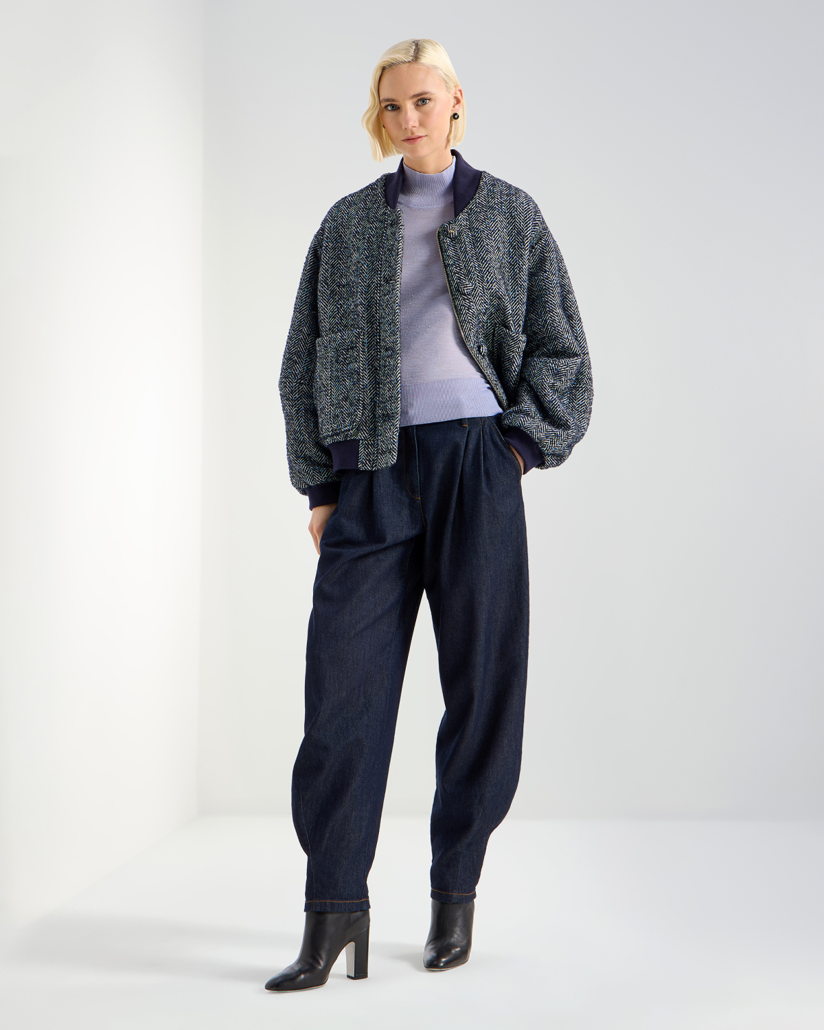 Wool turtleneck with micro sequins | Pre Fall Collection 2026-27, Knitwear | Genny