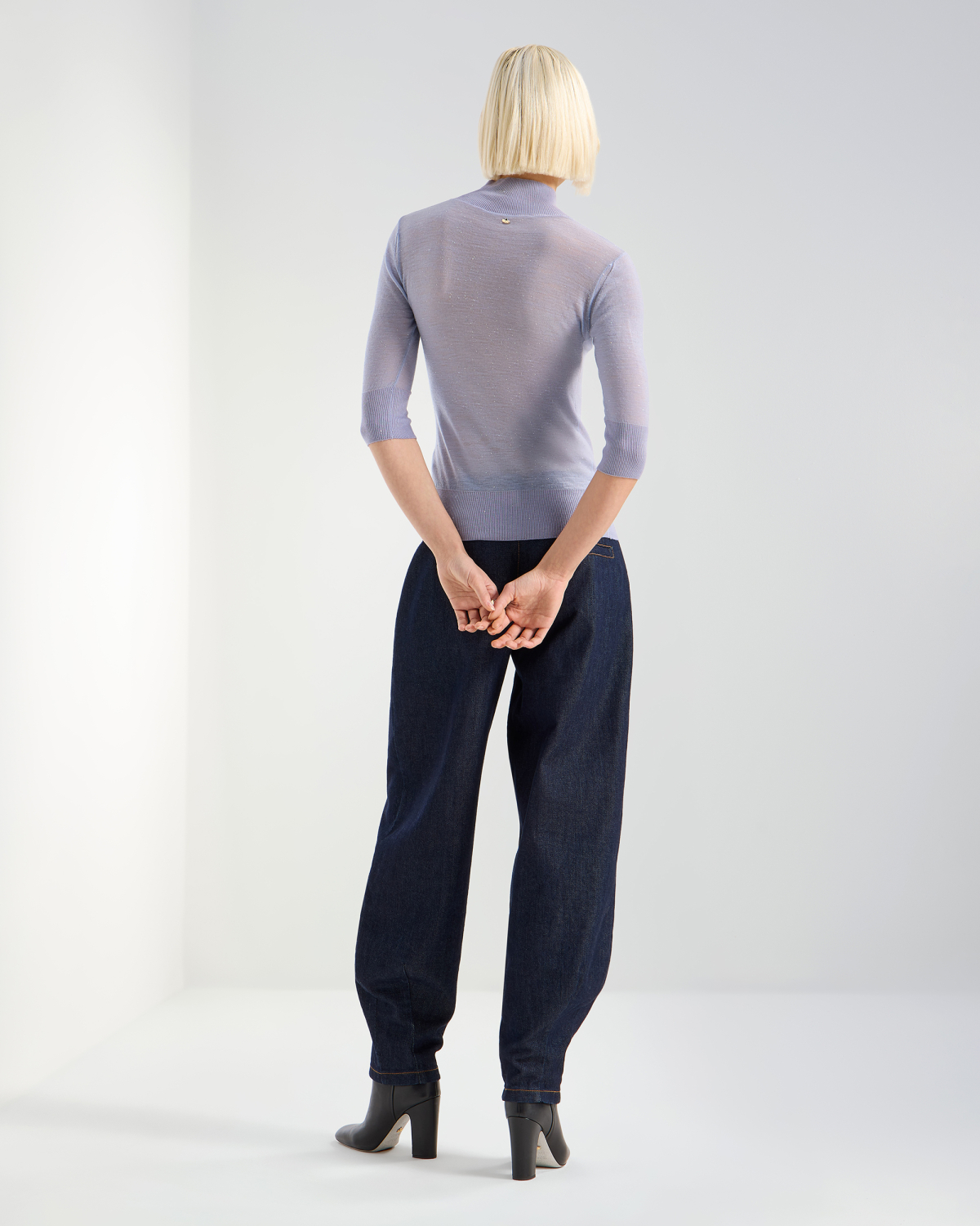 Wool turtleneck with micro sequins | Pre Fall Collection 2026-27, Knitwear | Genny