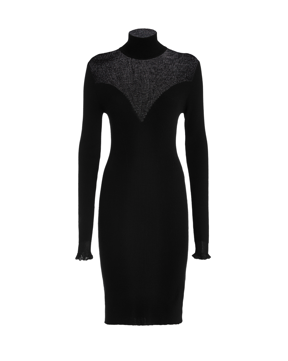 Wool dress with sheer details | Pre Fall Collection 2026-27, Knitwear | Genny