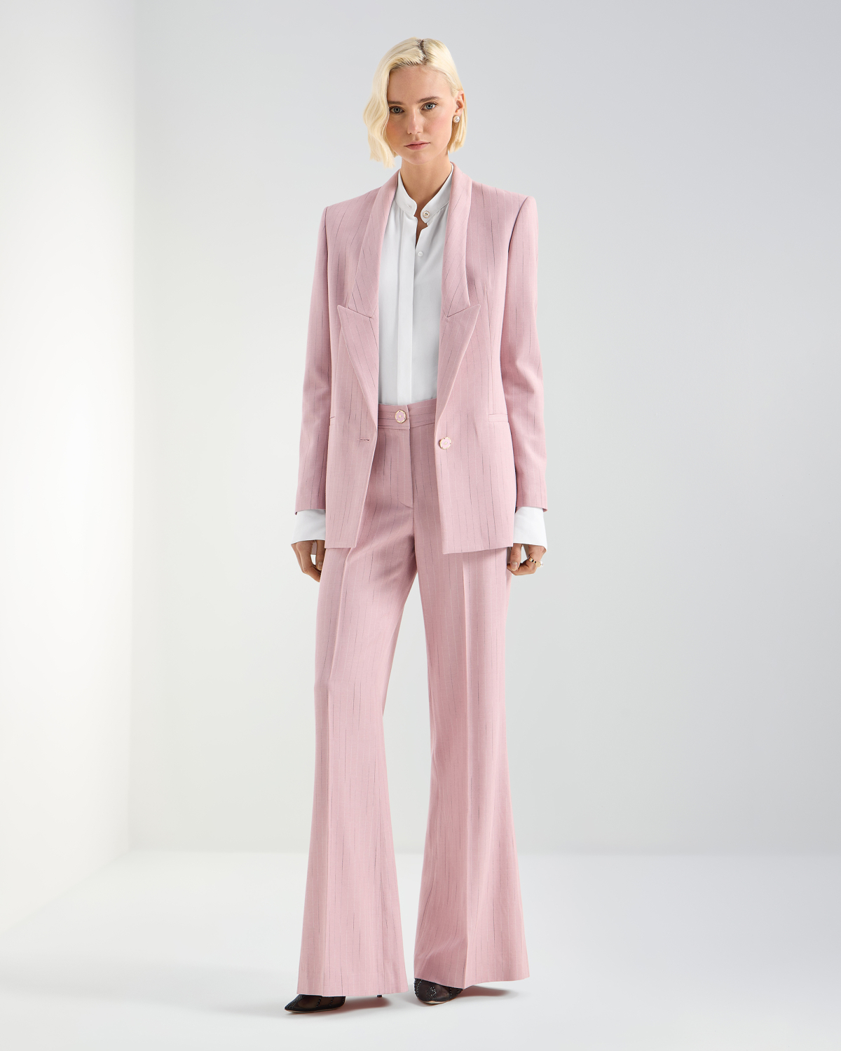 Camicia in georgette con collo alla coreana | Collezione Pre Fall 2026-27, Camicie | Genny
