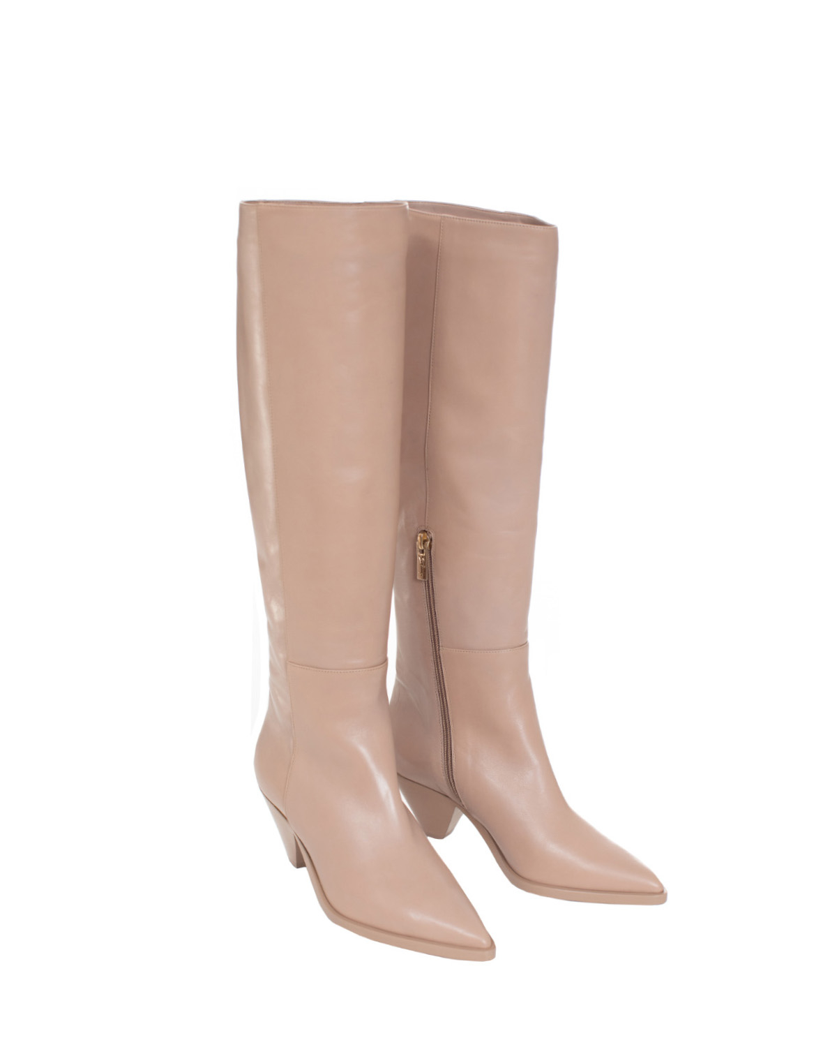 Knee Cowboy nude leather boots | Sale, -30% | Genny