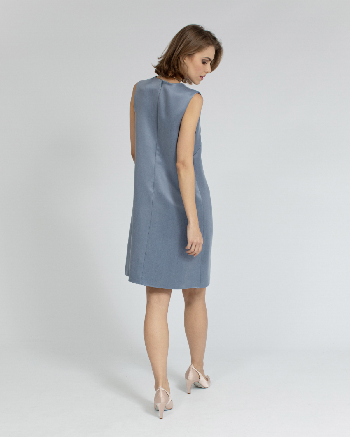 Midi V neck sleeveless dress | -40% | Genny