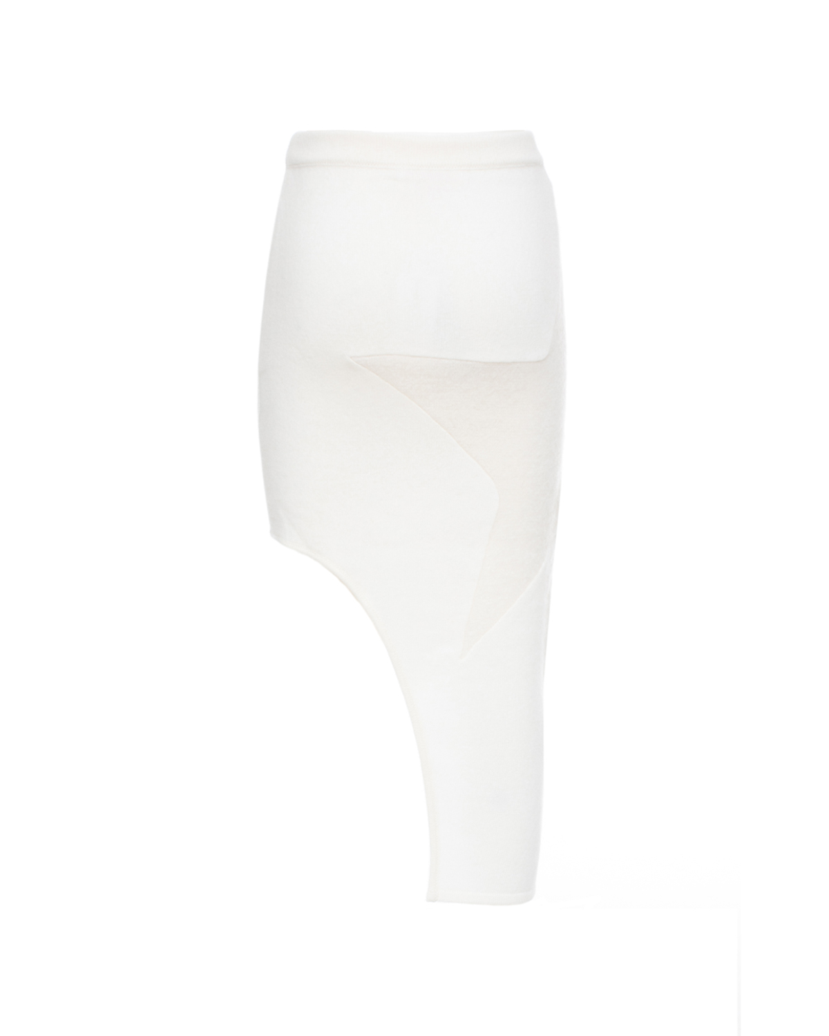 White wool asymmetric skirt | Sale, -50% | Genny