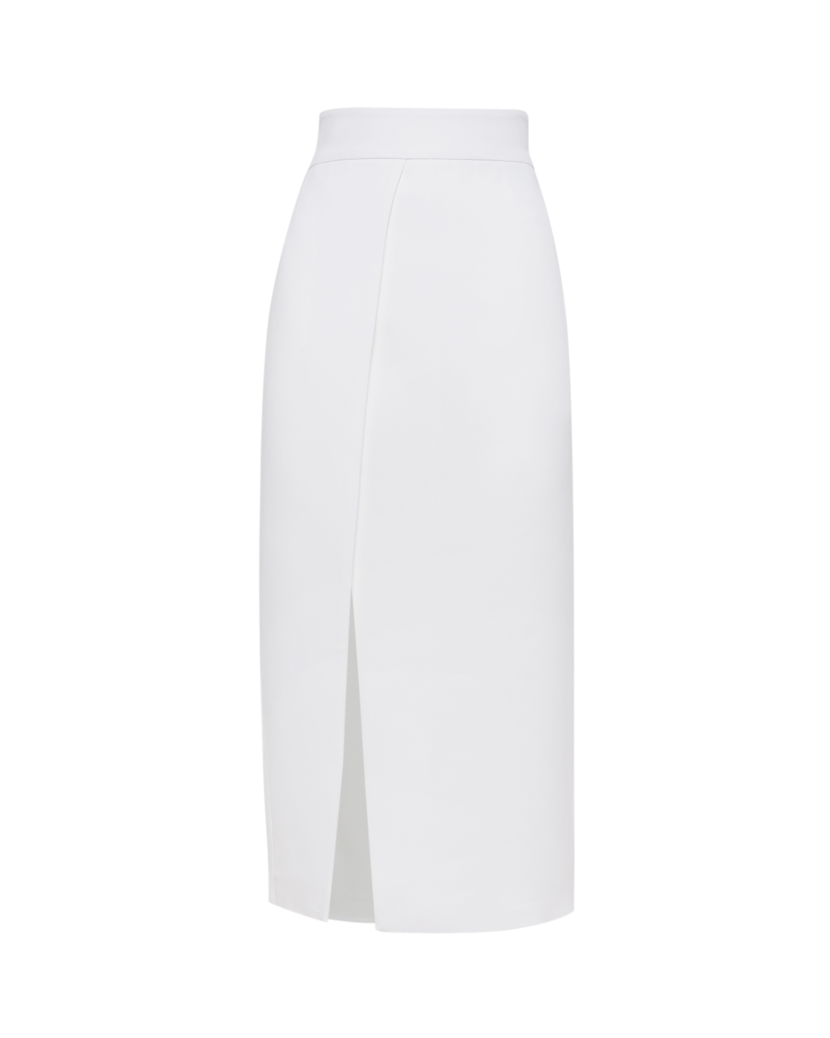 Cady stretch midi white skirt | | Genny