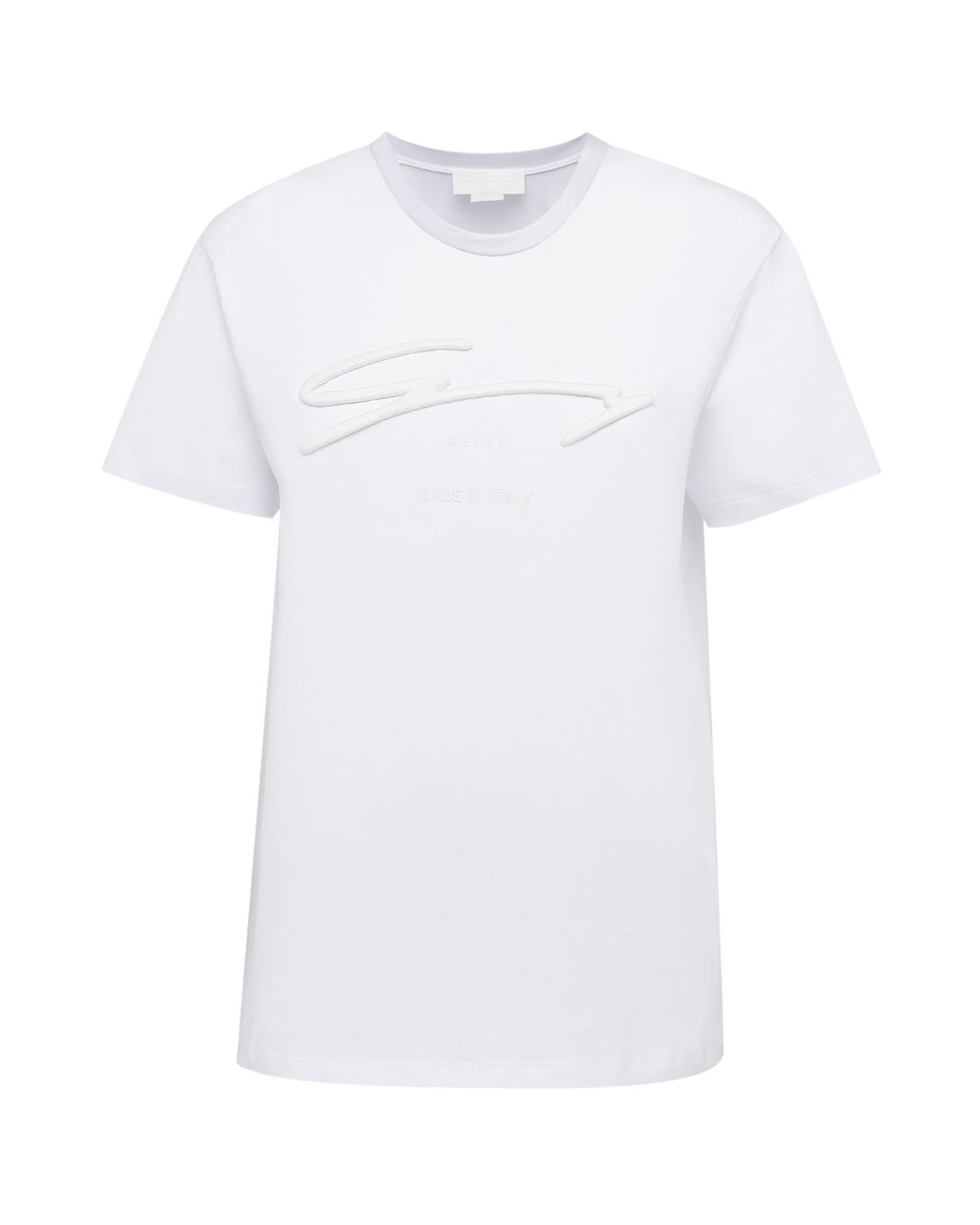 White Genny logo-print t-shirt | | Genny