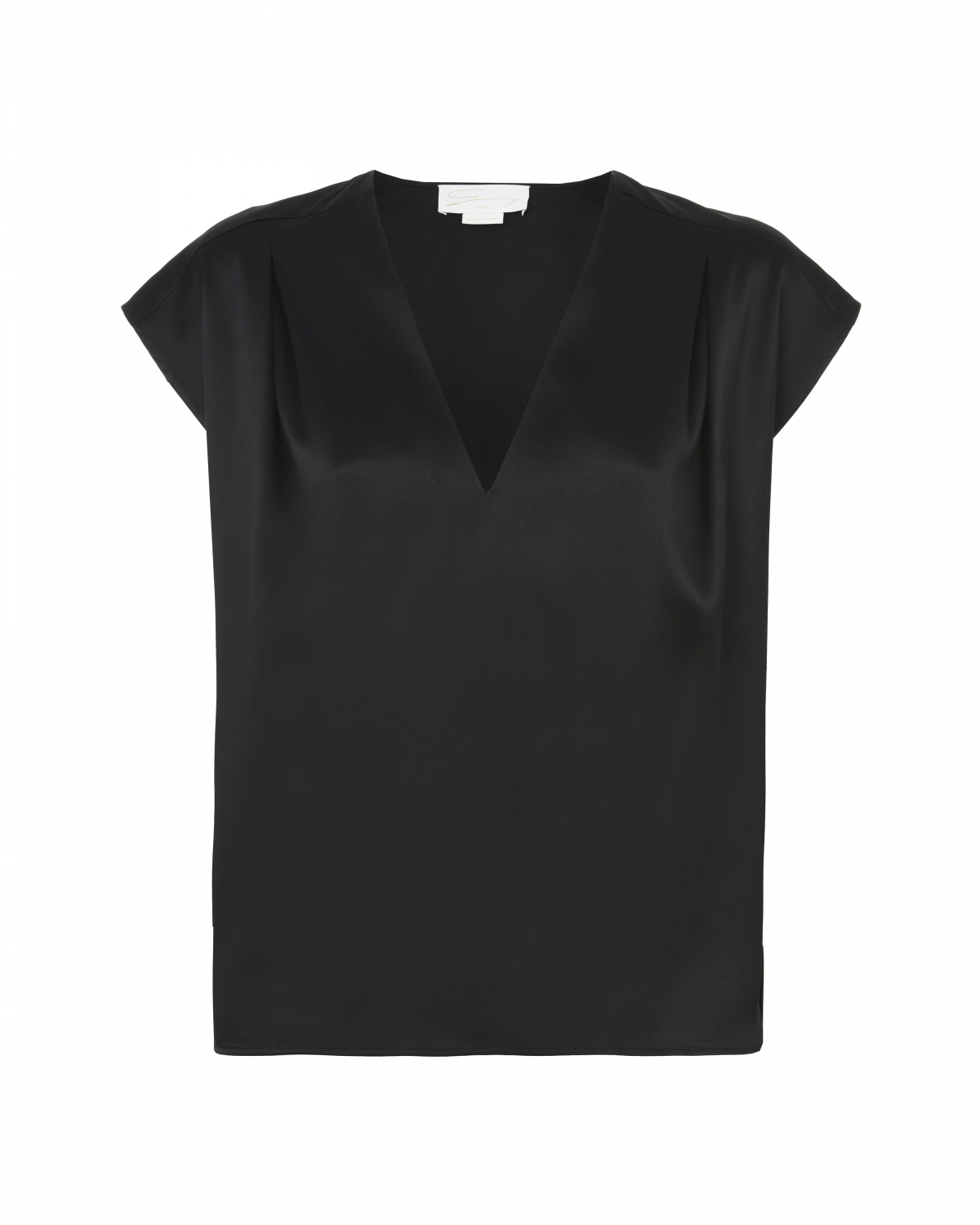 Black silk shirt | 73_74 | Genny
