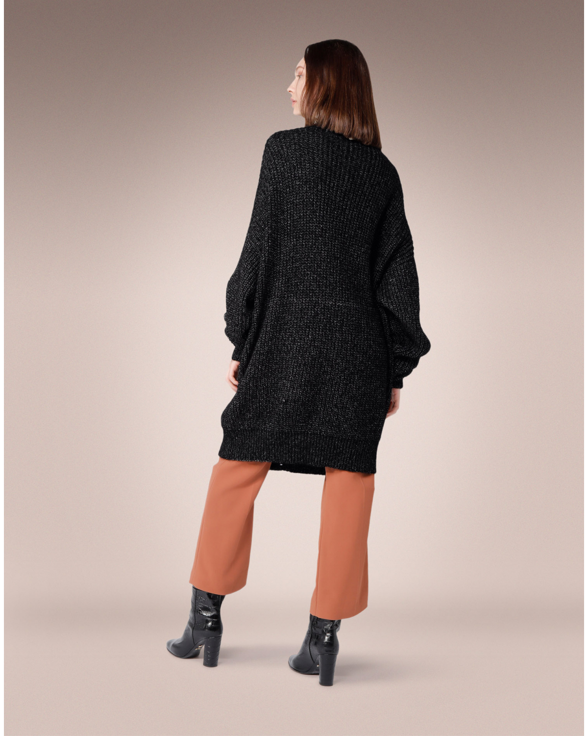 Oversized cardigan in alpaca and cotton | Sale, -40% | Genny