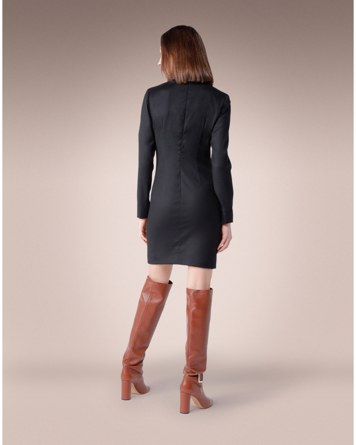 Black dress with side split | Sale, -50% | Genny