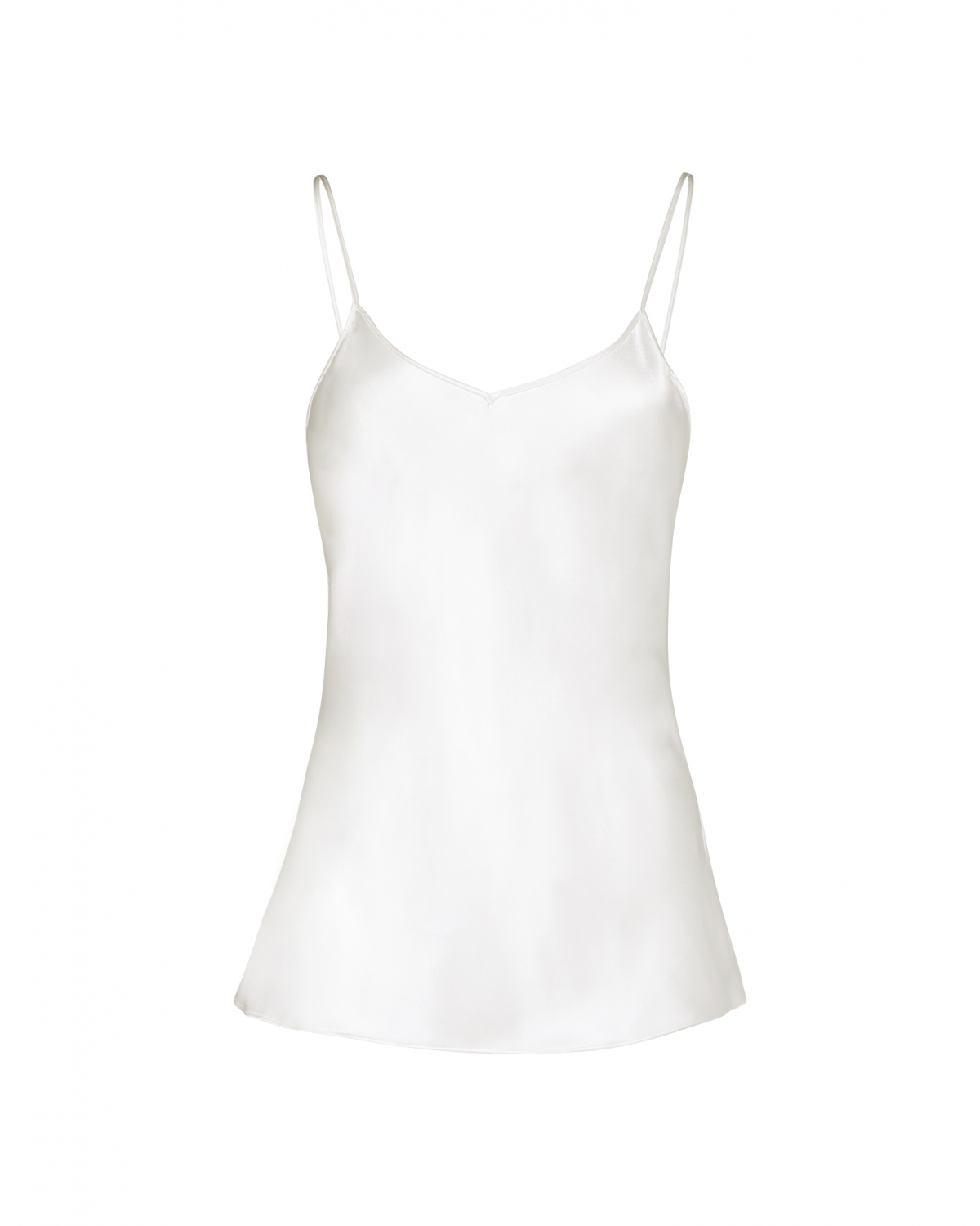 White top with thin shoulder straps