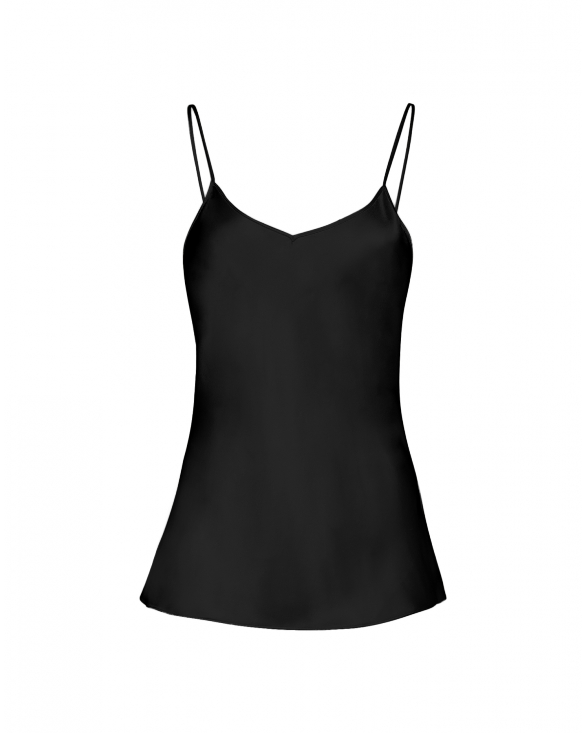 Black top with thin shoulder straps