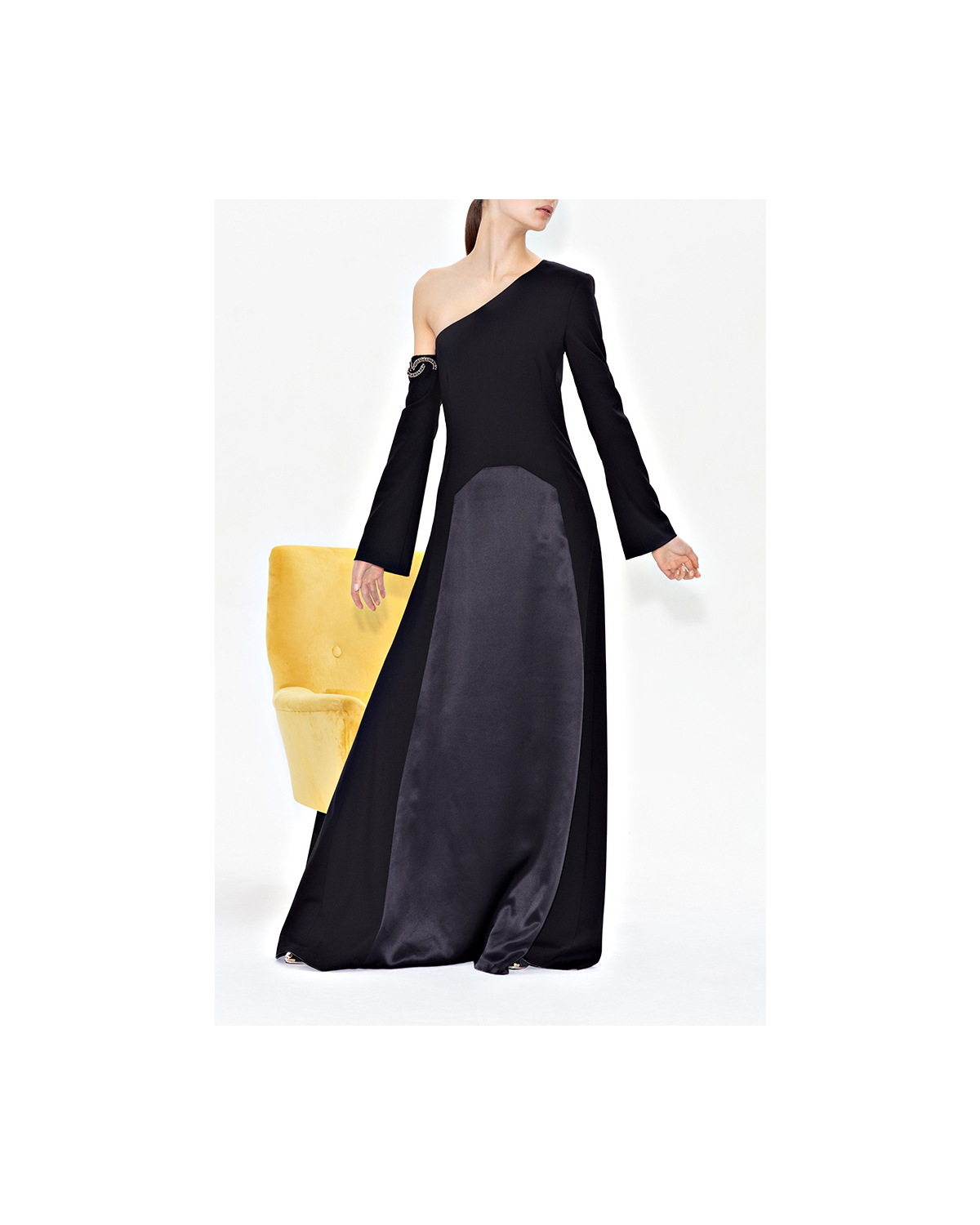 Black one sleeve dress | Sale | Genny