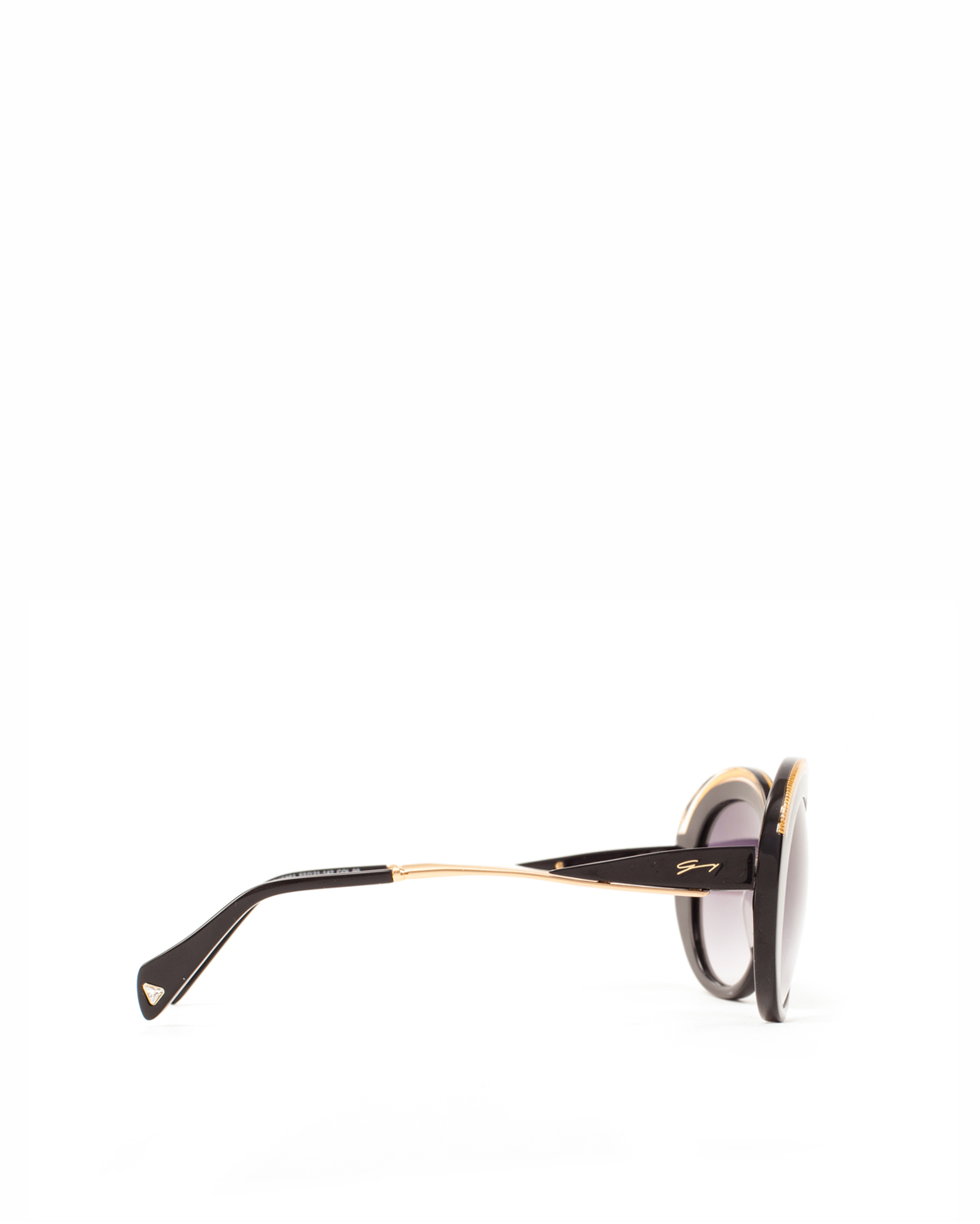 Black round sunglasses | Accessories, Sunglasses | Genny